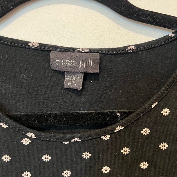 J Jill Wearever Collection Women’s Flower Dot Sleeveless Top Size Small Coastal - Picture 2 of 4